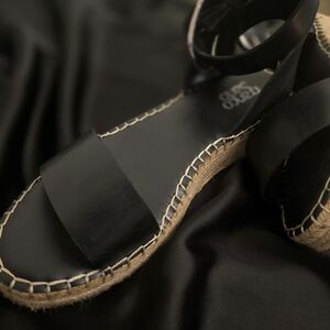 Black Espadrille Sandals